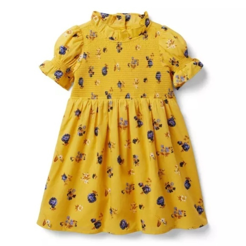 Janie and Jack The Hannah Floral Smocked Dress